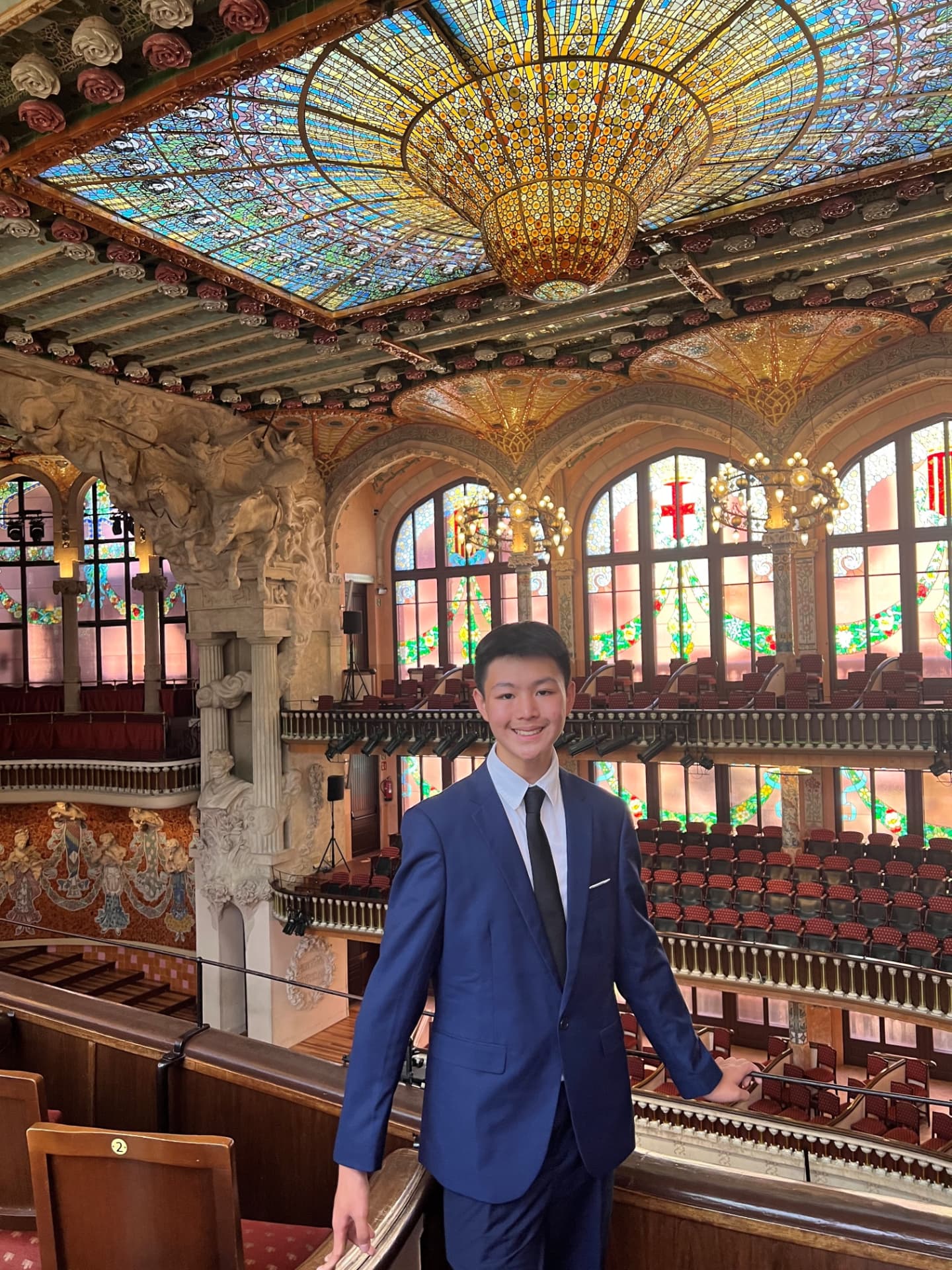 Brendan Li at the Palau de la Música Catalana